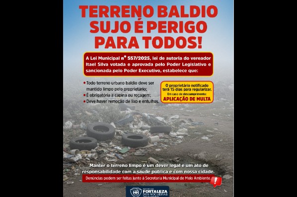 Prefeitura Intensifica Fiscalização de Terrenos Baldios para Garantir Saúde Pública e Segurança...