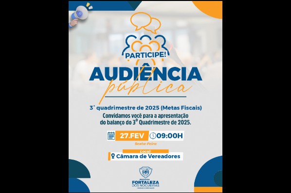 Audiência Pública – Apresentação das Metas Fiscais do 3º Quadrimestre de 2025