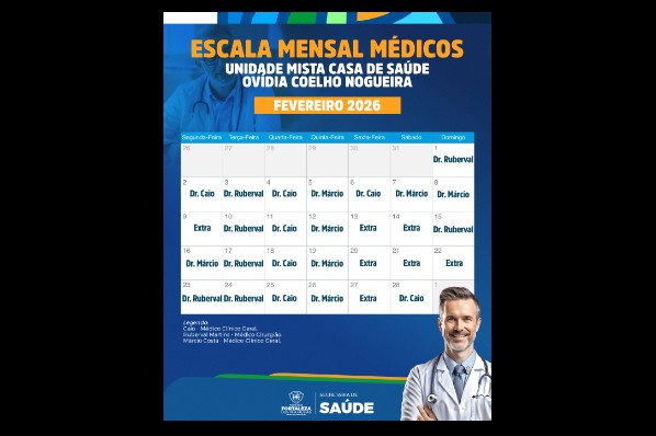 Escala Médica – Fevereiro de 2026